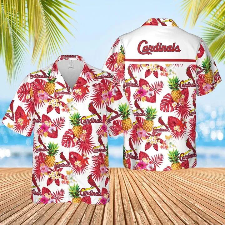 St. Louis Cardinals Hawaiian Shirt Men And Women, Summer Button Down Mens Hawaiian Shirts, MLB Hawaiian Shirt Moonbestprint