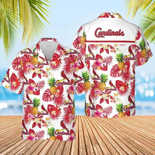 St. Louis Cardinals Hawaiian Shirt Men And Women, Summer Button Down Mens Hawaiian Shirts, MLB Hawaiian Shirt Moonbestprint