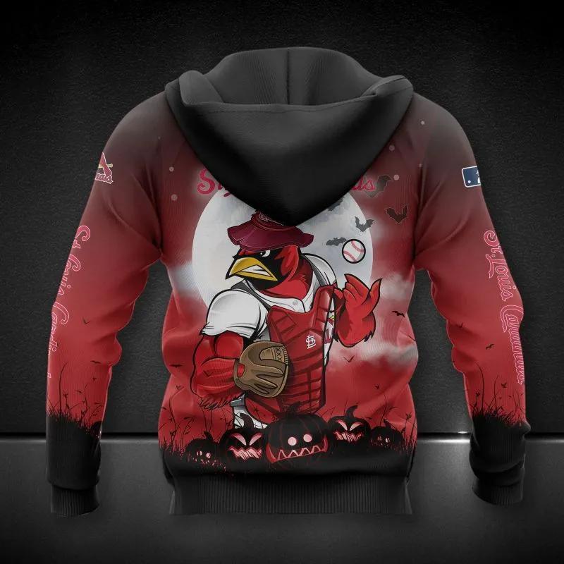 St. Louis Cardinals Mascot All Over Print Hoodie 1, MLB Hoodie Moonbestprint
