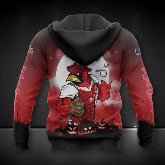 St. Louis Cardinals Mascot All Over Print Hoodie 1, MLB Hoodie Moonbestprint