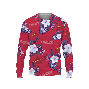St. Louis Cardinals Tropical Hawaii Ugly Christmas Sweater, MLB Christmas Sweater Moonbestprint