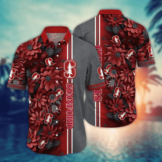 Stanford Cardinal NCAA Flower Aloha Hawaiian Shirt 3, NCAA Hawaiian Shirt Moonbestprint