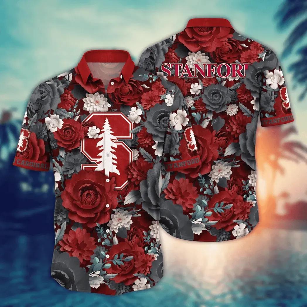 Stanford Cardinal NCAA Flower Aloha Hawaiian Shirt 4, NCAA Hawaiian Shirt Moonbestprint