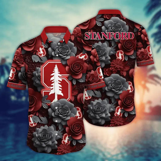 Stanford Cardinal NCAA Flower Aloha Hawaiian Shirt 6, NCAA Hawaiian Shirt Moonbestprint