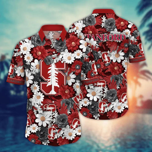 Stanford Cardinal NCAA Flower Aloha Hawaiian Shirt 7, NCAA Hawaiian Shirt Moonbestprint