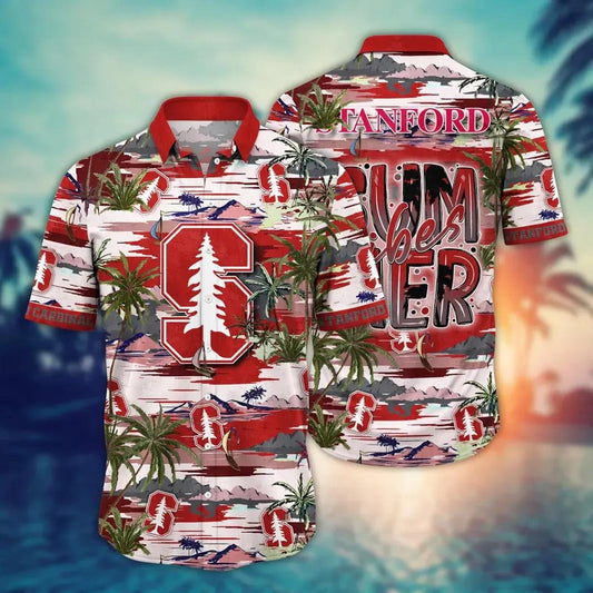 Stanford Cardinal NCAA Flower Aloha Hawaiian Shirt 8, NCAA Hawaiian Shirt Moonbestprint