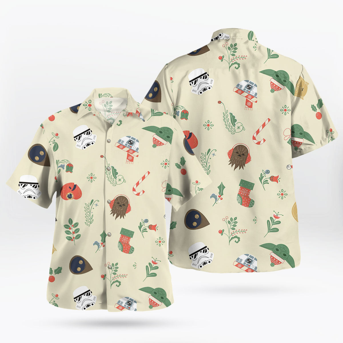 Star Wars Christmas Grogu Holiday Hawaiian Shirt – Moonbestprint