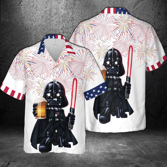 Star Wars Hawaiian Shirt, American Star Wars Aloha Shirt, Men's Star Wars Hawaiian Shirt Moonbestprint