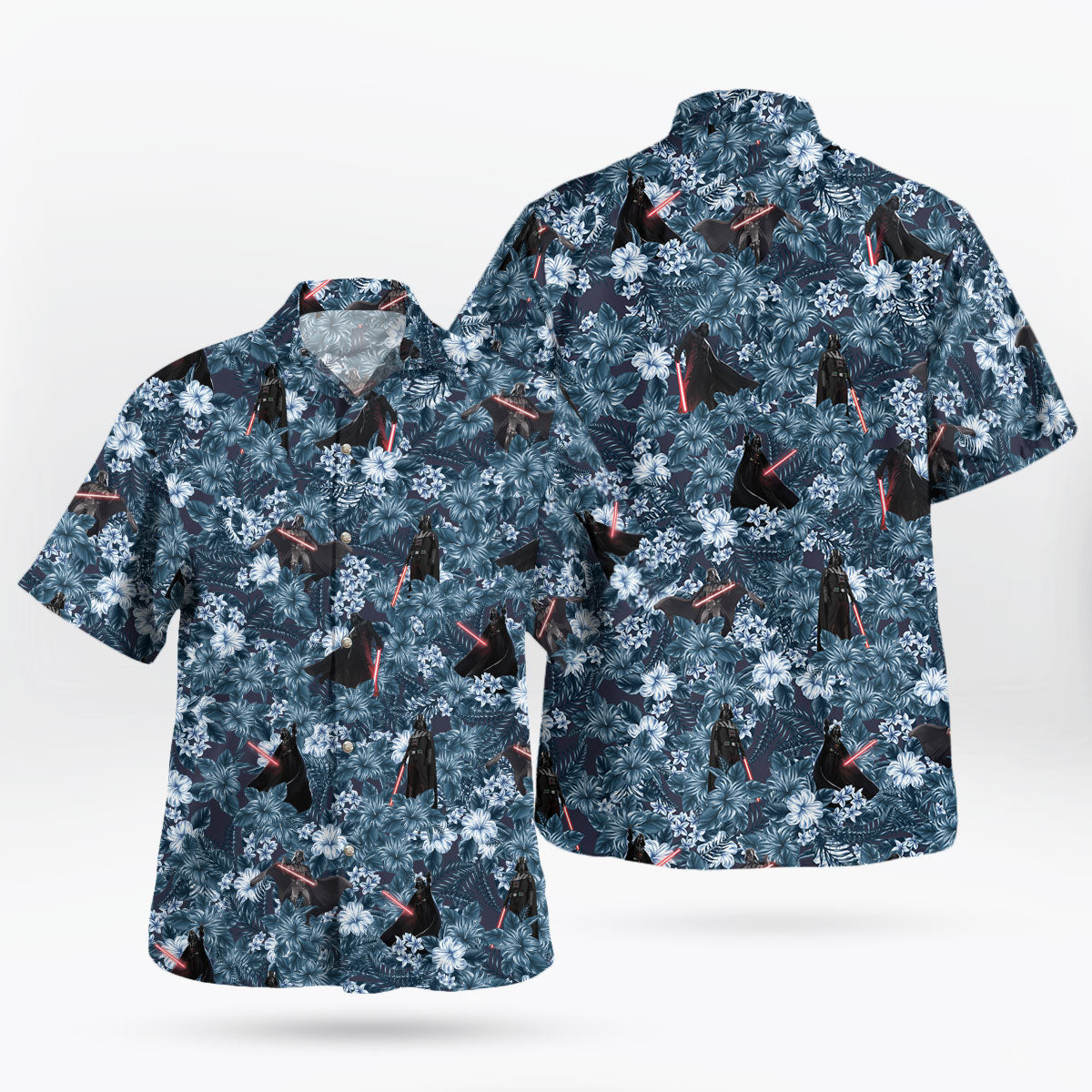 Star Wars Hawaiian Shirt Darth Vader Tropical Hibiscus Aloha – Moonbestprint