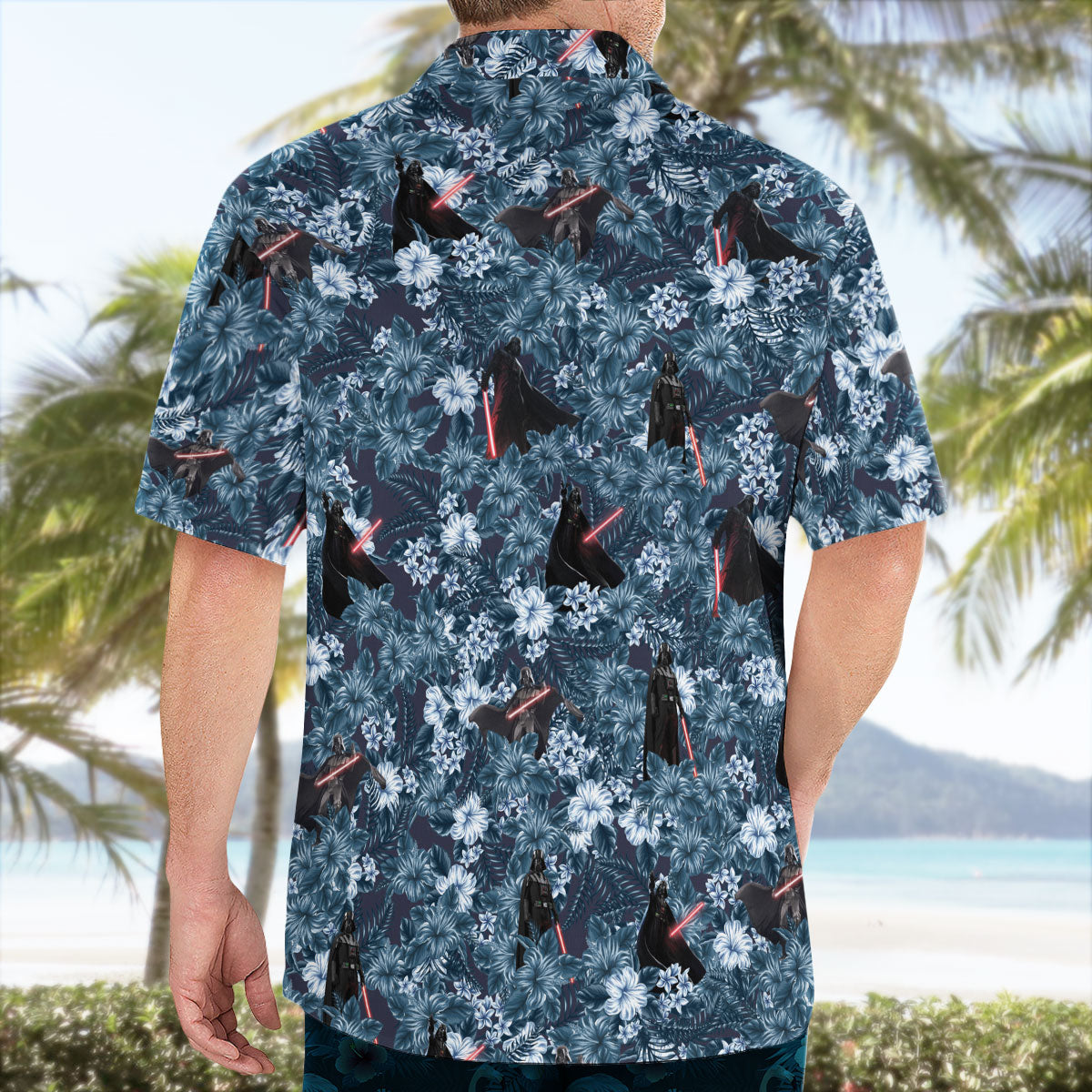 Star Wars Hawaiian Shirt Darth Vader Tropical Hibiscus Aloha – Moonbestprint