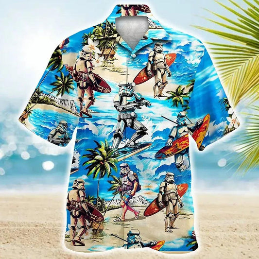 Star Wars Hawaiian Shirt, Stormtrooper Hawaiian Shirt Moonbestprint