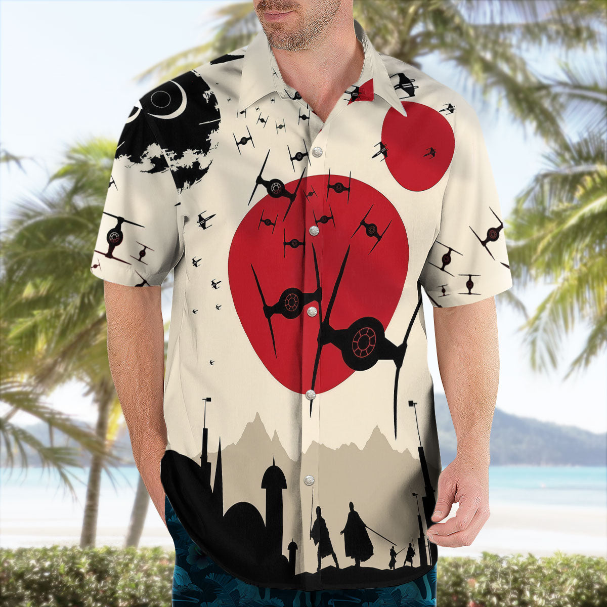 Star Wars Hawaiian Shirt Fighter Rising Sun Aloha – Moonbestprint