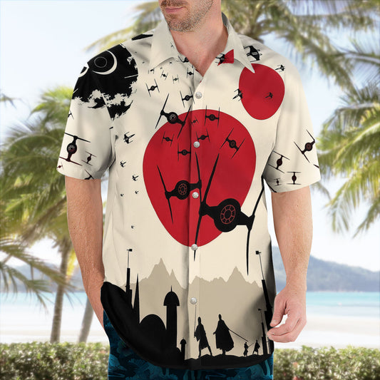 Star Wars Hawaiian Shirt Fighter Rising Sun Aloha – Moonbestprint