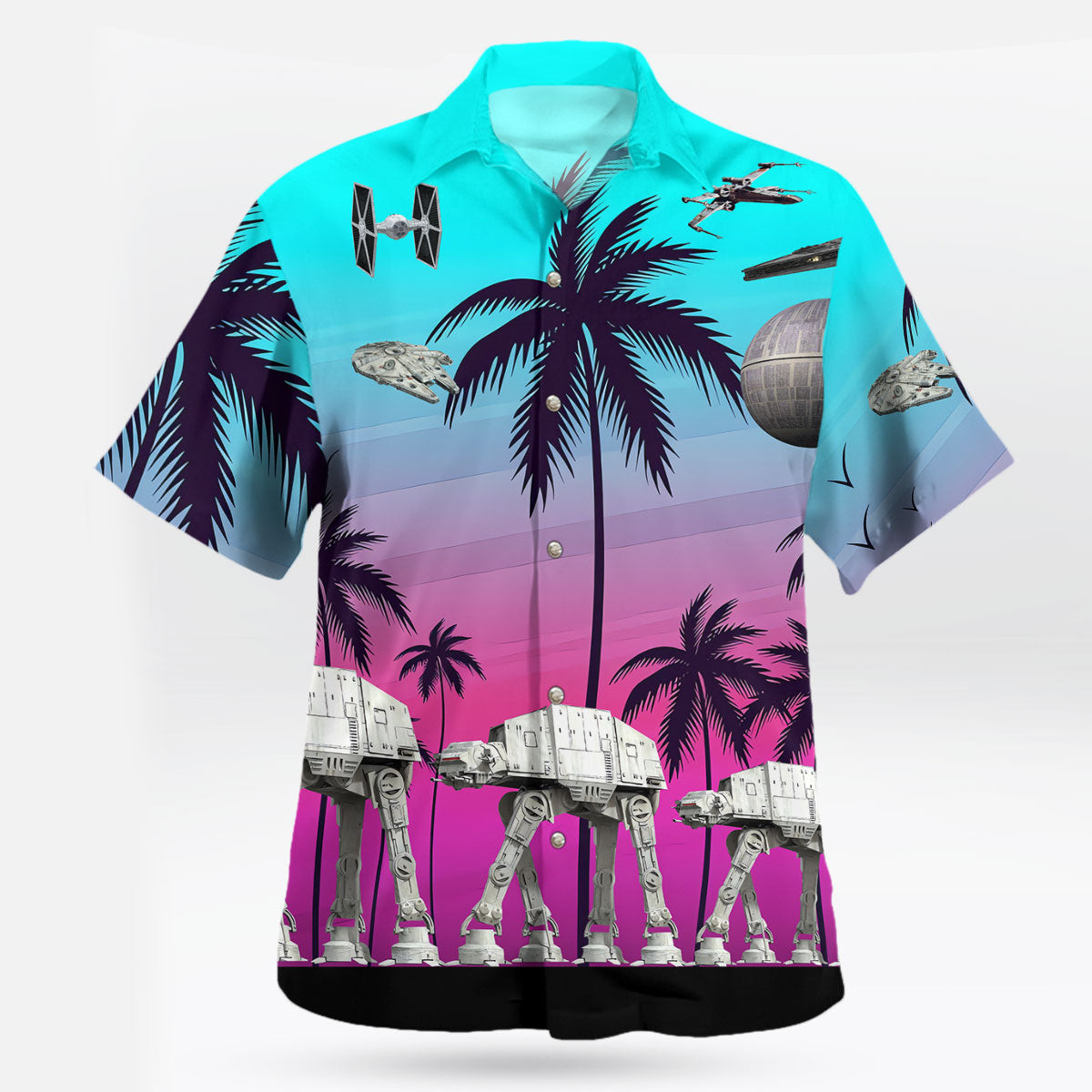 Star Wars Hawaiian Shirt Tropical Sunset Galactic Battle Aloha Shirt – Moonbestprint