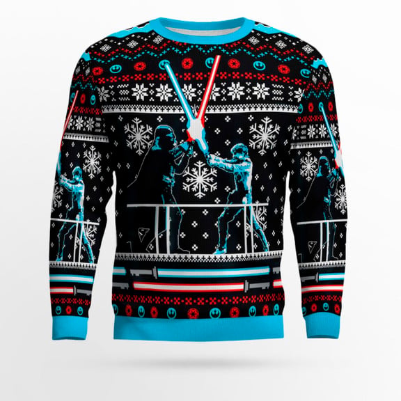 Star Wars - Lightsaber Duel Faux Ugly Christmas Sweater – Moonbestprint