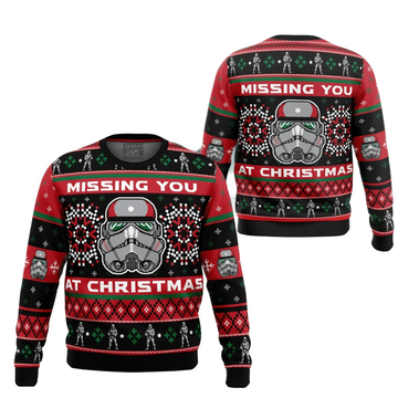Star Wars Stormtrooper Missing You At Christmas Ugly Christmas Sweater 2025 – Moonbestprint