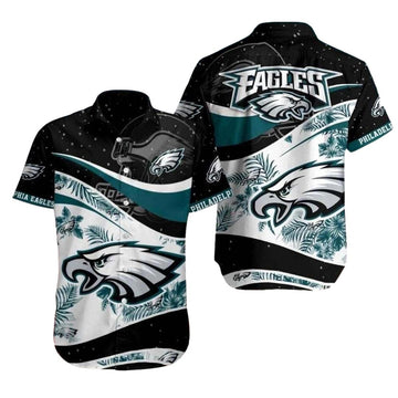 Starry Night Palm Eagles Tropical Midnight Tropics Hawaiian Shirt - Moonbestprint