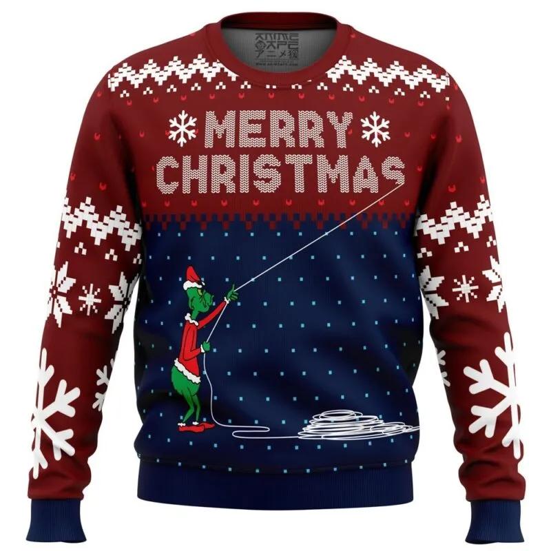 Stealing Christmas Dr. Seuss Grinch Ugly Christmas Sweater, Grinch Holiday Sweater Moonbestprint