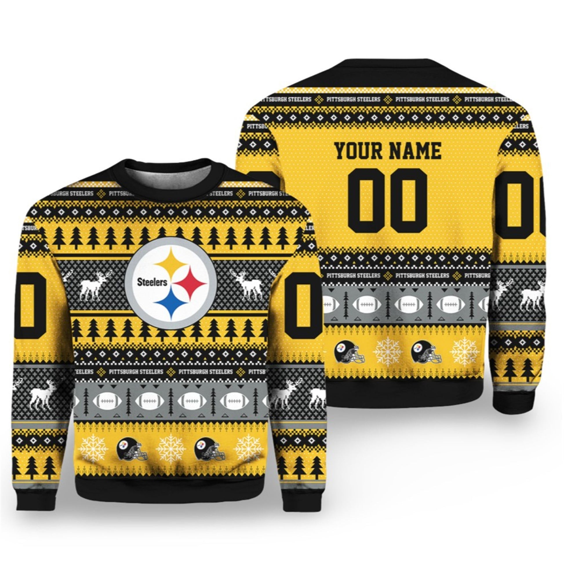Steelers Football 2026 Ugly Christmas Sweater - Moonbestprint