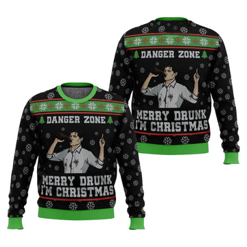 Sterling Archer Black Merry Drunk Im Ugly Christmas Sweater – Moonbestprint