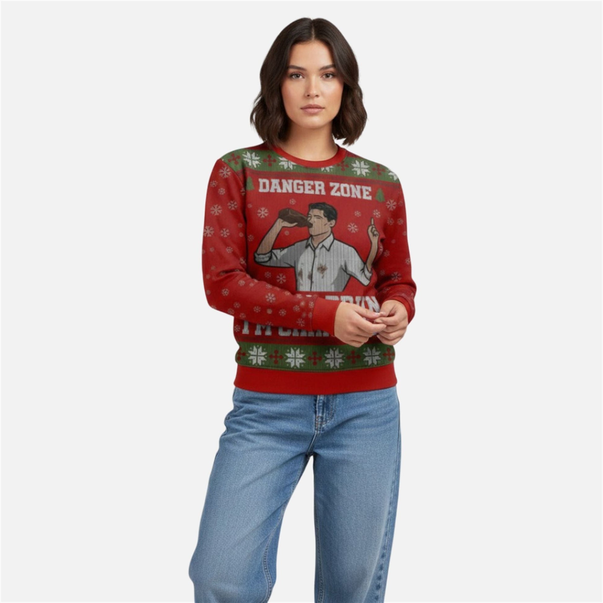 Sterling Archer Merry Drunk I'm Christmas Ugly Sweater - Moonbestprint