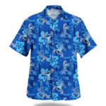 Stitch Blue Aloha Pattern Hawaiian Shirt – Moonbestprint