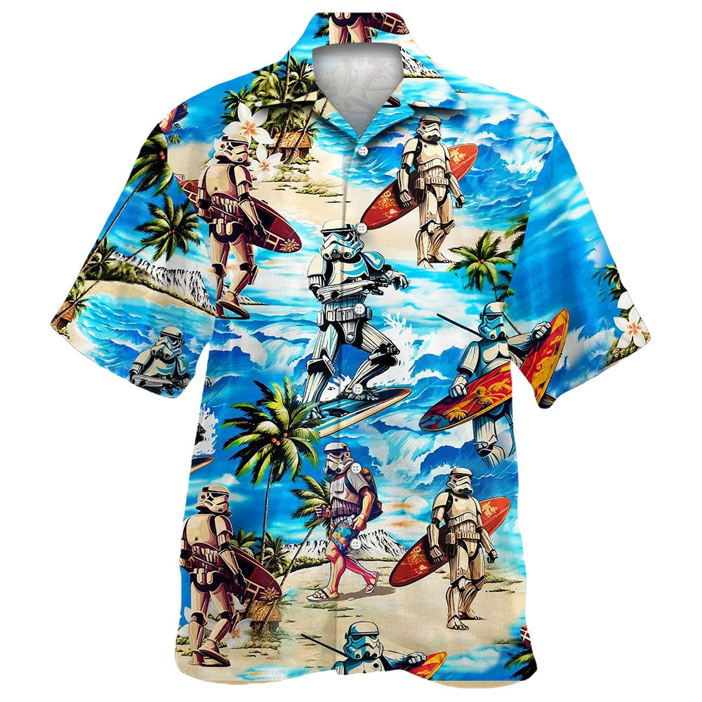 Stormtrooper Surfing Tropical Star Wars Hawaiian Shirt – Moonbestprint