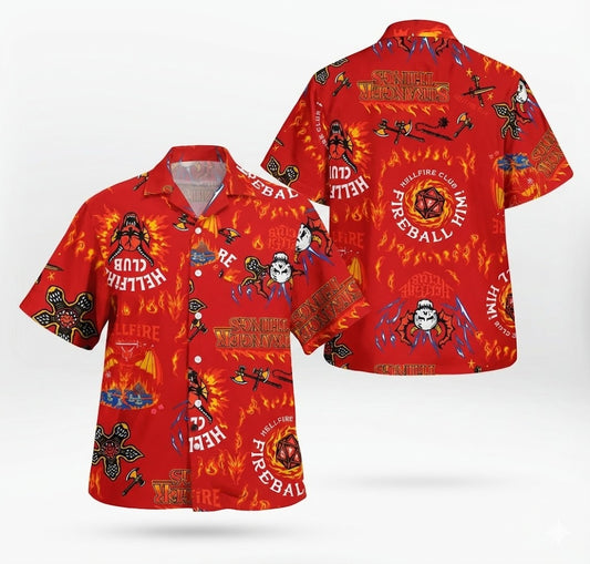 Stranger Things Hellfire Club Hawaiian Shirt - Moonbestprint