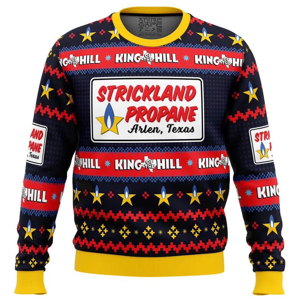 Strickland Propane Arlen Texas King of The Hill Ugly Christmas Sweater – Moonbestprint