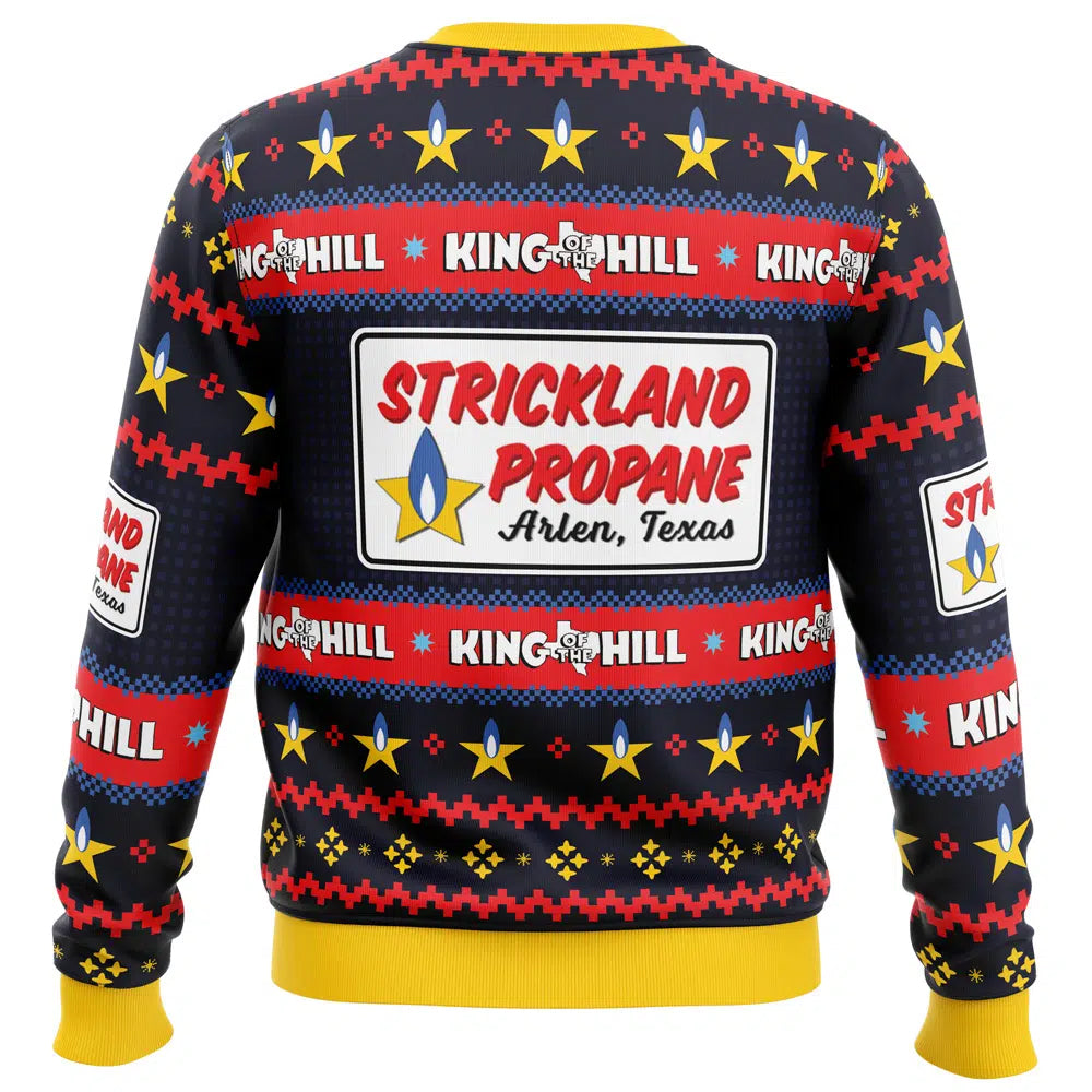Strickland Propane Arlen Texas King of The Hill Ugly Christmas Sweater – Moonbestprint