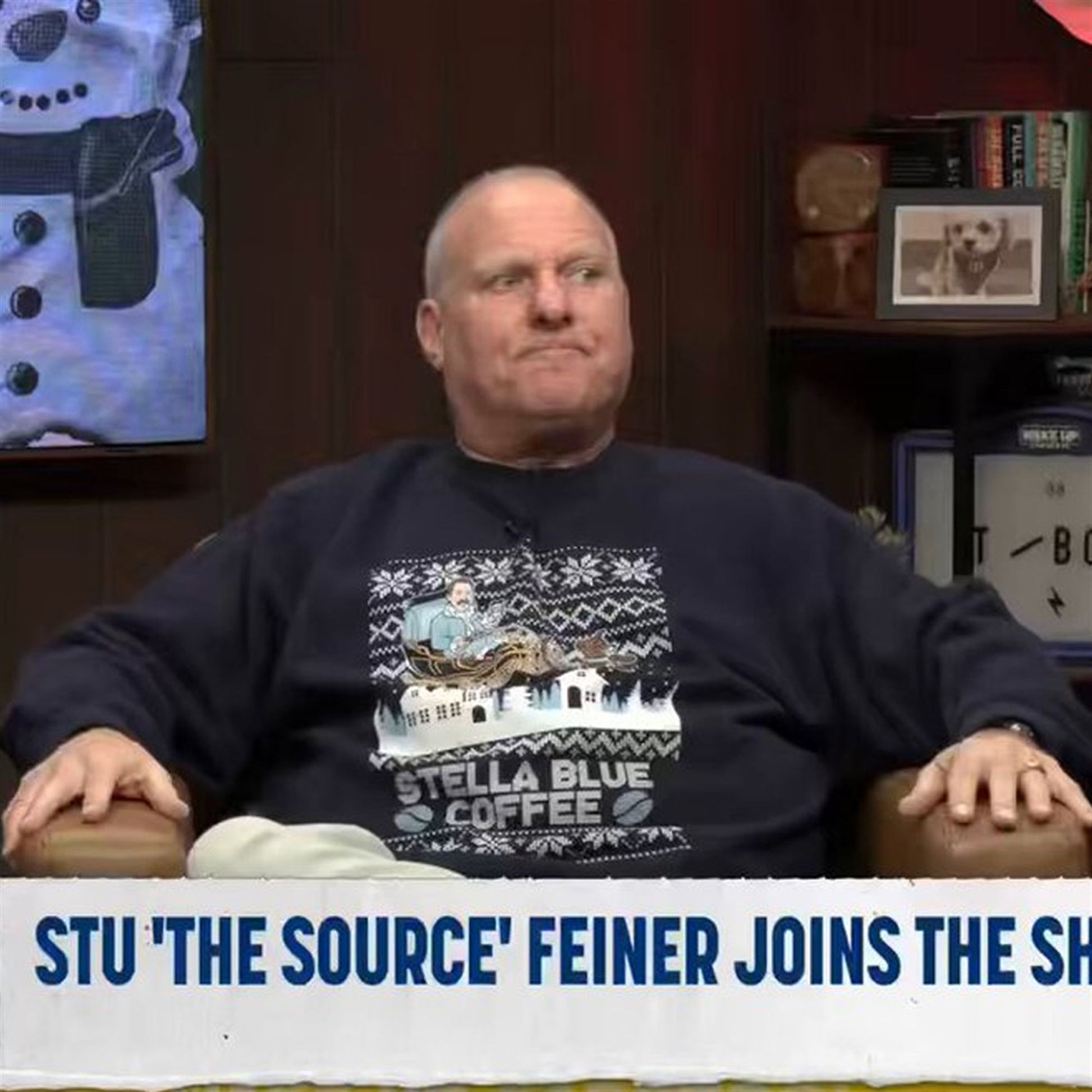 Stuart Feiner Stella Blue Coffee Christmas Ugly Sweater - Moonbestprint