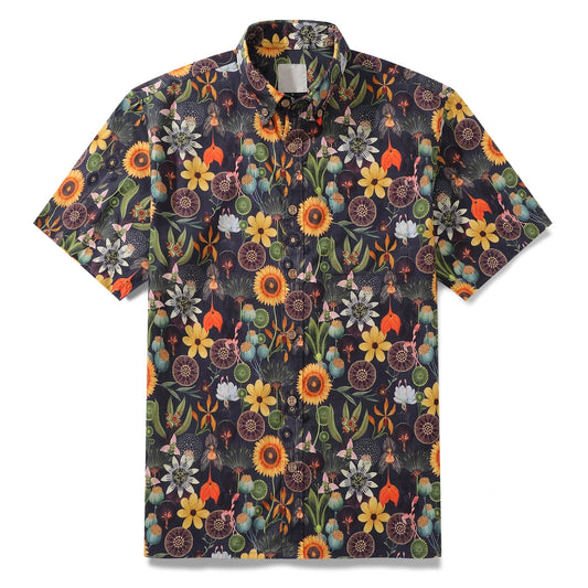 Sunflower Serenity Floral Hawaiian Shirt – Moonbestprint