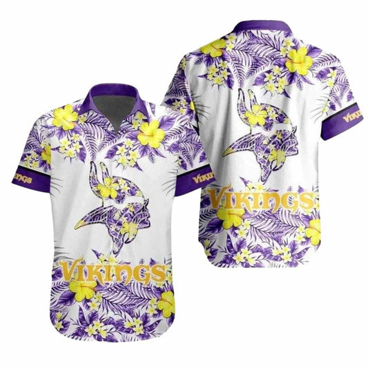 Sunny Tropics NFL Vikings Pride Tropical Hawaiian Shirt - Moonbestprint