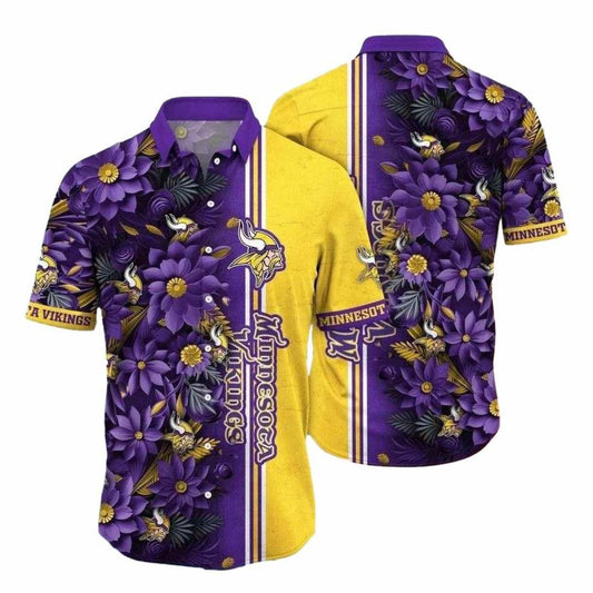 Sunshine Side Minnesota Vikings Hawaiian Shirt - Moonbestprint