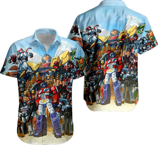 Super Slassic Transformers Robots Gift For Fans Hawaiian Shirt – Moonbestprint