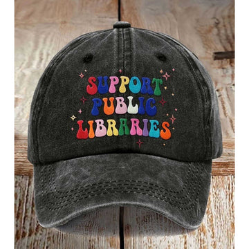 Support Public Libraries Hat -Moonbestprint