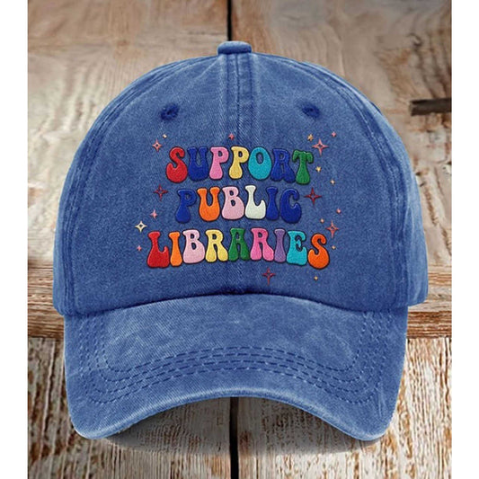 Support Public Libraries Hat -Moonbestprint
