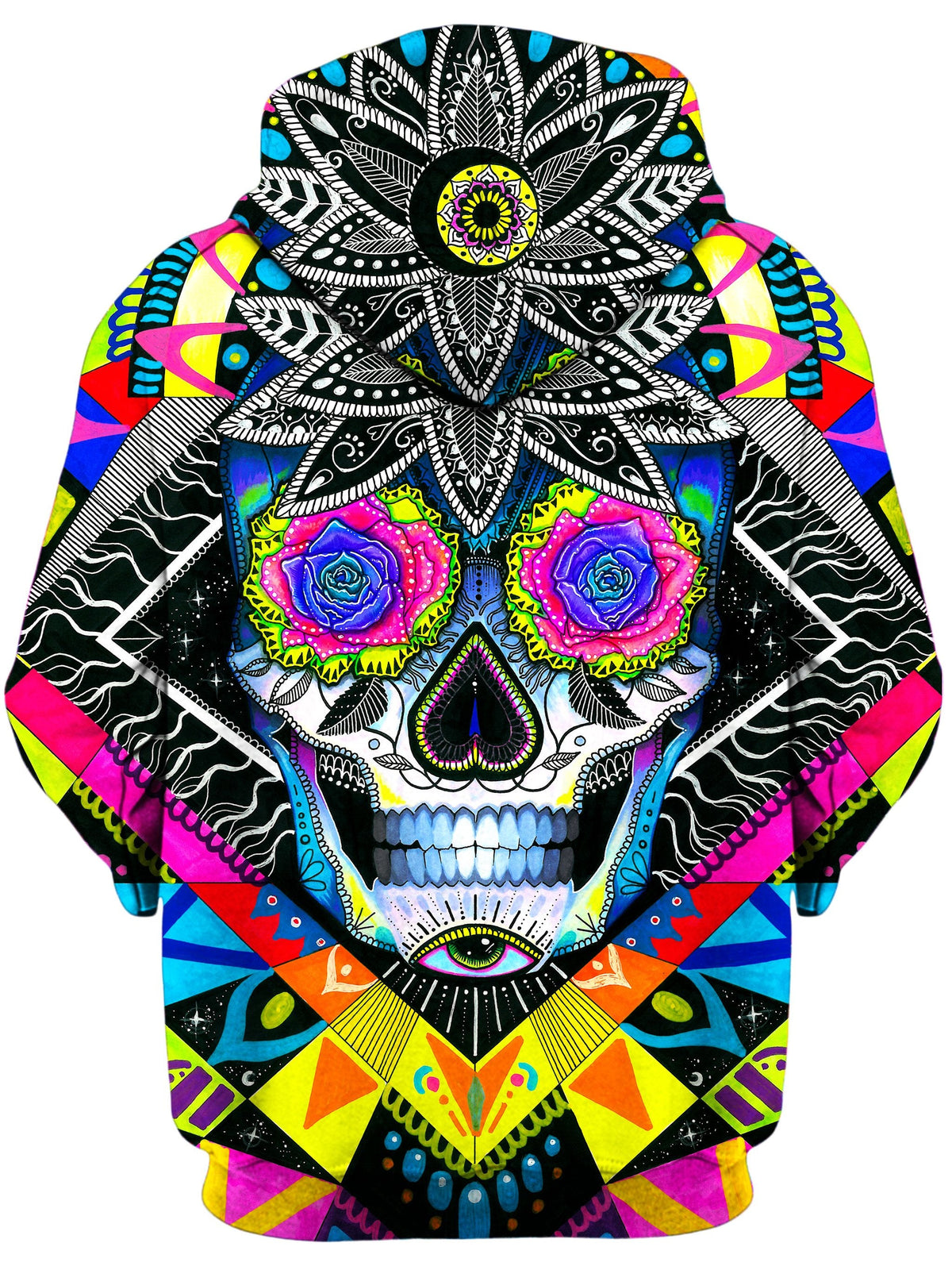 Suger Skull Unisex Zip-Up Hoodie -Moonbestprint