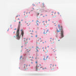 Sylveon Pattern Hawaiian Shirt Sweet Pink Tropical Vibes – Moonbestprint