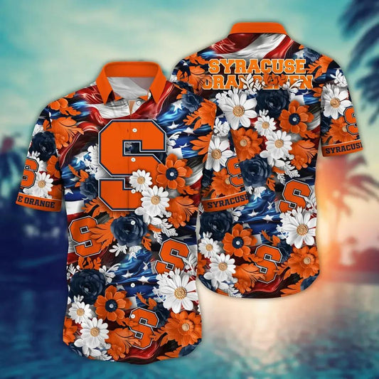 Syracuse Orange NCAA Aloha Hawaiian Shirt 1, NCAA Hawaiian Shirt Moonbestprint
