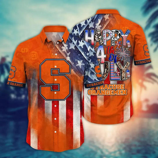 Syracuse Orange NCAA Aloha Hawaiian Shirt 3, NCAA Hawaiian Shirt Moonbestprint