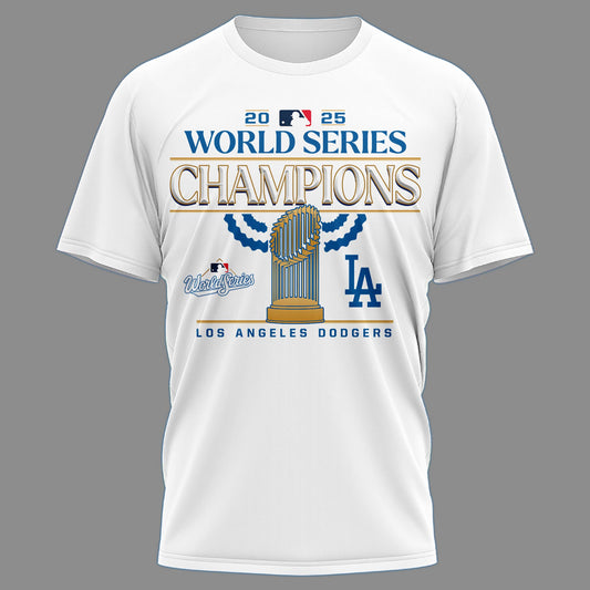 Back-to-Back Los Angeles Dodgers 2025 World Series Champions Tshirt Moonbestprint