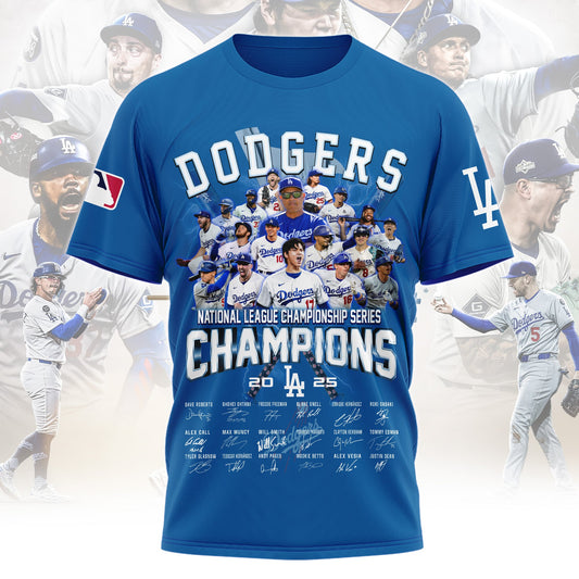Los Angeles Dodgers Royal Authentic 2025 World Series T-Shirt | AG45 Moonbestprint