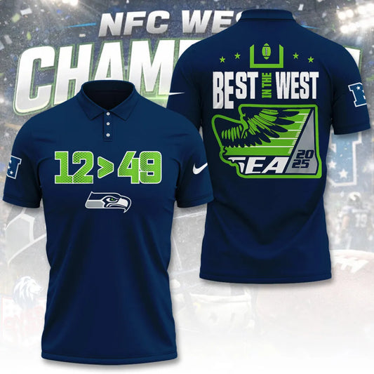 Seattle Seahawks 2025 NFC West Division Champions  Limited Edition Shirt | KD36 Moonbestprint