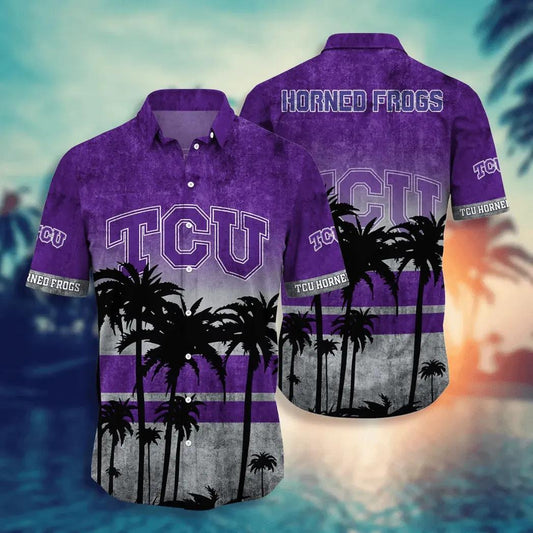TCU Horned Frogs Aloha Hawaiian Shirt, NCAA Hawaiian Shirt Moonbestprint