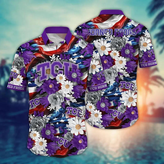 TCU Horned Frogs NCAA Aloha Hawaiian Shirt 1, NCAA Hawaiian Shirt Moonbestprint