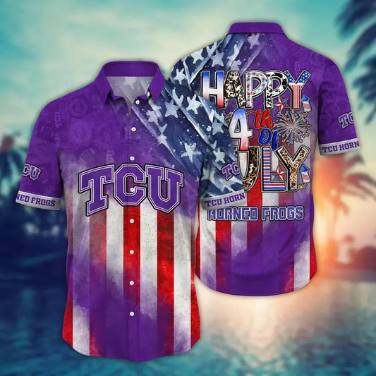 TCU Horned Frogs NCAA Aloha Hawaiian Shirt 2, NCAA Hawaiian Shirt Moonbestprint