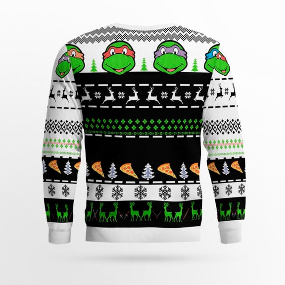 TMNT Ugly Sweater Pizza Dude's Got 30 Seconds Ugly Sweater – Moonbestprint