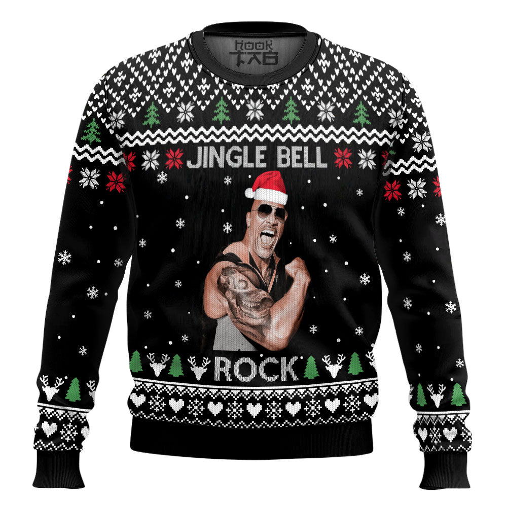 The Rock Jingle Bell Christmas Wool Sweater ? LIMITED EDITION – Moonbestprint