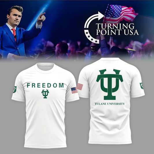 Tulane University x Turning Point USA 2025 TShirt | OY46 Moonbestprint